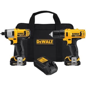 DeWalt 12V MAX Cordless Li-Ion Impact Driver and Drill Combo Kit for $99 in cart DeWalt 12V MAX Cordless Li-Ion Impact Driver and Drill Combo Kit for $99 in cart