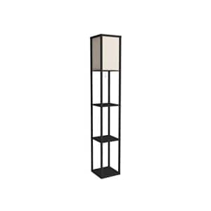 Adesso 3138-01 Wright 63 In. Floor Lamp - Smart Switch Compatible Light Fixtures with Two Storage for $68