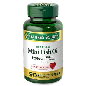 Nature's Bounty 90-Count Mini Fish Oil Softgels for $8.55 via Sub & Save