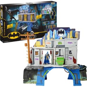 DC Comics Batman 3-in-1 Batcave Playset w/ 4" Batman Action Figure and Battle Armor for $52