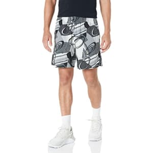 Reebok Men's Standard Austin Training Shorts, Black/Grey/All Over Print, Small for $30
