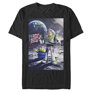Disney Men's Pixar Toy Story Cosmic Explorer T-Shirt, Black, 3X-Large for $26