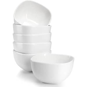 Sweese 6-Piece 5.5" Porcelain Square Bowl Set for $34 Sweese 6-Piece 5.5" Porcelain Square Bowl Set for $34