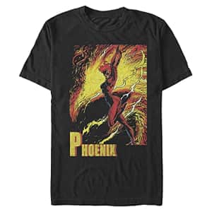 Marvel Men's Universe Phoenix T-Shirt, Black, Medium for $17