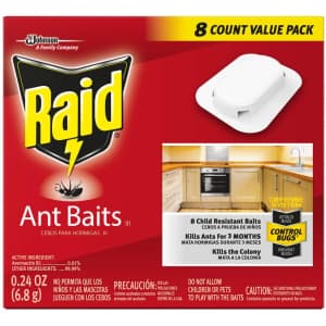 Raid Ant Baits 8-Pack for $4 Raid Ant Baits 8-Pack for $4
