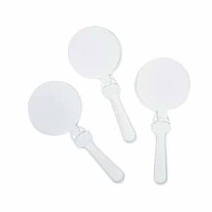 Fun Express White Round Clappers, Set of 12 Noisemakers - School Spirit and Party Supplies for $11