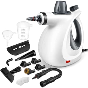 Puetz Multi-Purpose Pressurized Handheld Natural Steam Cleaner w/ Accessories for $45