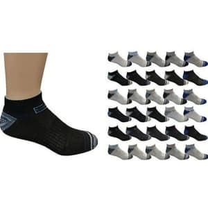 Men's Active Low-Cut Ankle Socks 50-Pack for $27 Men's Active Low-Cut Ankle Socks 50-Pack for $27