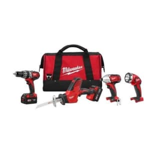 Milwaukee Tools M18 4-Piece Combo Kit for $337 Milwaukee Tools M18 4-Piece Combo Kit for $337