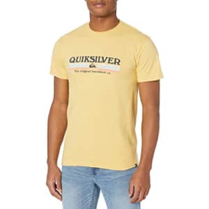 Quiksilver Men's Lined Up Mt0 Tee Shirt, Rattan, M for $20