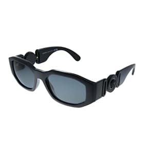 Versace VE 4361 536087 Black Plastic Geometric Sunglasses Grey Lens for $345