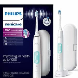 Philips Sonicare HX6857/11 ProtectiveClean 5100 Rechargeable Electric Toothbrush, White for $72 Philips Sonicare HX6857/11 ProtectiveClean 5100 Rechargeable Electric Toothbrush, White for $72