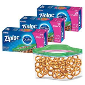 Ziploc Snack Bags 270-Pack for $7.42 via Sub & Save