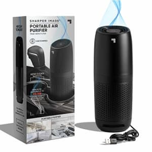SHARPER IMAGE Portable Air Purifier with True HEPA Air Filter, Quiet Odor Elimination, Removes for $35