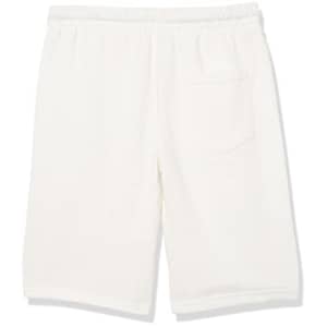 Calvin Klein Boys' Big Logo Waistband Sweat Short, Vertical White 22, 8 for $13