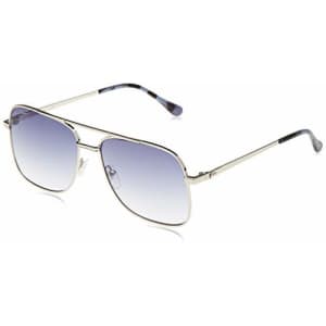 Lacoste L223S Aviator Sunglasses, Silver/Gradient Blue, 60 mm for $155