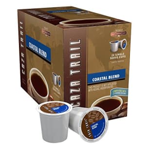 Caza Trail Coffee, Coastal Blend, 24 Single Serve Cups for $36