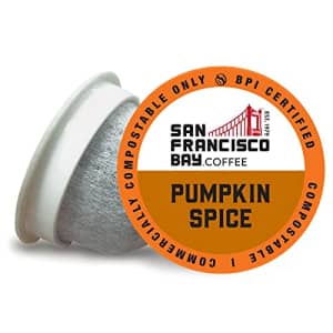 SF Bay Coffee Pumpkin Spice 12 Ct Flavored Medium Roast Compostable Coffee Pods, K Cup Compatible for $12