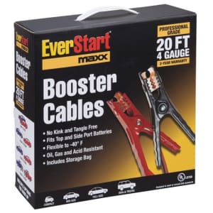 Everstart Maxx 20-Foot 4-Gauge Booster / Jumper Cables for $21