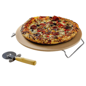 Ovente Ceramic Flat 13" Pizza Stone Set for $24 Ovente Ceramic Flat 13" Pizza Stone Set for $24