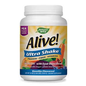 Nature's Way Alive! Ultra-Shake Pea Protein, Includes Vitamins & Fiber, Vanilla Flavor, 26 for $17