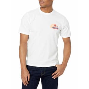 IZOD Men's Saltwater Short Sleeve Graphic T-Shirt, Bright White Cali Waves, Small for $15 IZOD Men's Saltwater Short Sleeve Graphic T-Shirt, Bright White Cali Waves, Small for $15