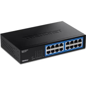 TRENDnet 16-Port Gigabit Desktop Switch, TEG-S17D, 16 x Gigabit RJ-45 Ports, 32Gbps Switching for $81