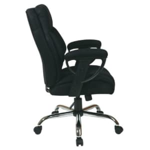 Office Star Executive Big Man's Chair with Padded Mesh Contour Seat and Back, Adjustable Padded for $235