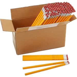 AmazonBasics Unsharpened #2 HB Wood Pencil 144-Pack for $10 AmazonBasics Unsharpened #2 HB Wood Pencil 144-Pack for $10