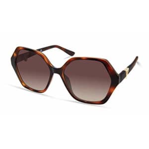 GUESS Women's Trendy Geometric Square Sunglasses, Dark Havana, 57mm for $50