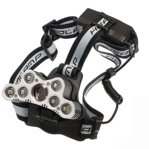 12,000-Lumen 9-LED Rechargeable Headlamp for $20