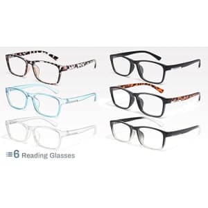 Gaoye Blue Light Blocking Reading Glasses 6-Pack from $8.74