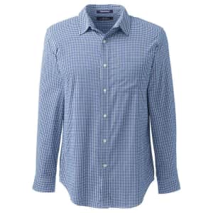 Lands' End Men's Straight Collar Traditional Stretch Shirt for $10 Lands' End Men's Straight Collar Traditional Stretch Shirt for $10