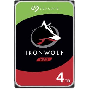 Seagate IronWolf 4TB 3.5" SATA 6Gbps Internal Hard Drive for $83