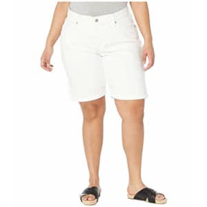 Levi's Women's Plus-Size Shaping Bermuda Shorts, Simply White, 44 (US 24) for $9