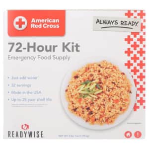 Ready Wise American Red Cross 72-Hour Emergency Preparedness Freeze Dried Food Supply for $68
