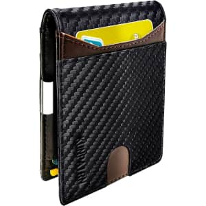 Kunpairn Men's Slim RFID Blocking Wallet from $12