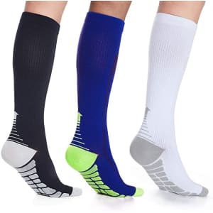 Laiwoo Compression Socks 3-Pack for $9 Laiwoo Compression Socks 3-Pack for $9