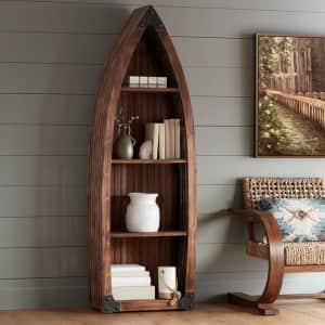 Crestview Collection Mountain View Fir Canoe Bookshelf for $400 Crestview Collection Mountain View Fir Canoe Bookshelf for $400