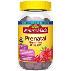 Nature Made Prenatal Gummy Vitamins with DHA + Folic Acid, 60 Ct to Support Babys Development for $20