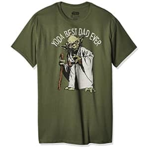 Star Wars Men's Darth Vader Space Father T-Shirt Green, Small for $20