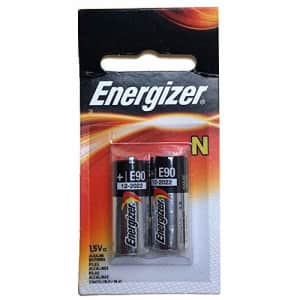 2pk Energizer E90-BP-2 N 1.5V Alkaline Batteries Replaces 810, 910A, 910D, AM5, E90, LR1SG, MN9100, for $12 2pk Energizer E90-BP-2 N 1.5V Alkaline Batteries Replaces 810, 910A, 910D, AM5, E90, LR1SG, MN9100, for $12