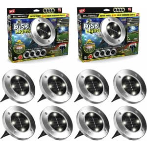 Bell & Howell Solar In-Ground LED Disk Light 8-Pack for $34 Bell & Howell Solar In-Ground LED Disk Light 8-Pack for $34