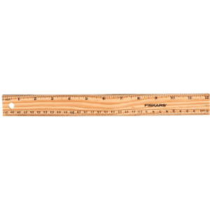 Fiskars 12" Wooden Ruler for 47 cents