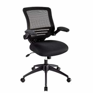 Realspace - Chair - Calusa Mesh Mid-Back Chair - Black/black for $158