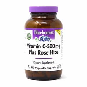 BlueBonnet Vitamin C 500 mg Plus Rosehips Vegetable Capsules, 180 Count for $20