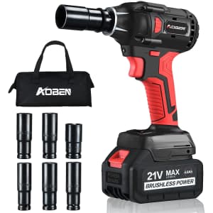 Aoben 21V 1/2" Cordless Impact Wrench for $100