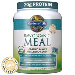 Garden of Life Raw Organic Meal Replacement Powder, Lightly Sweet, 14 Servings, 20g Plant Based for $26 Garden of Life Raw Organic Meal Replacement Powder, Lightly Sweet, 14 Servings, 20g Plant Based for $26