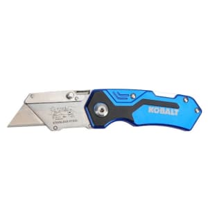 Kobalt Compact Lockback Folding Utility Knife for $6