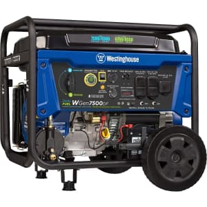 Westinghouse Dual Fuel Home Backup Portable Generator for $860